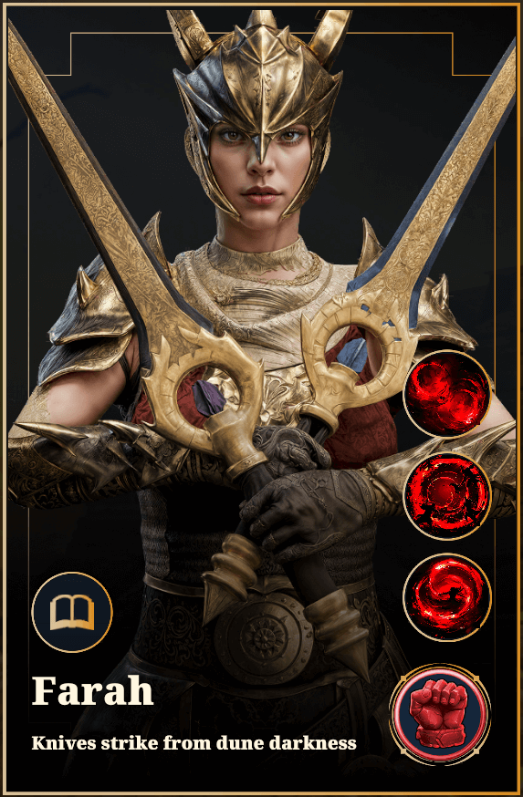 Desert Warrior Kahramanlar - Farah