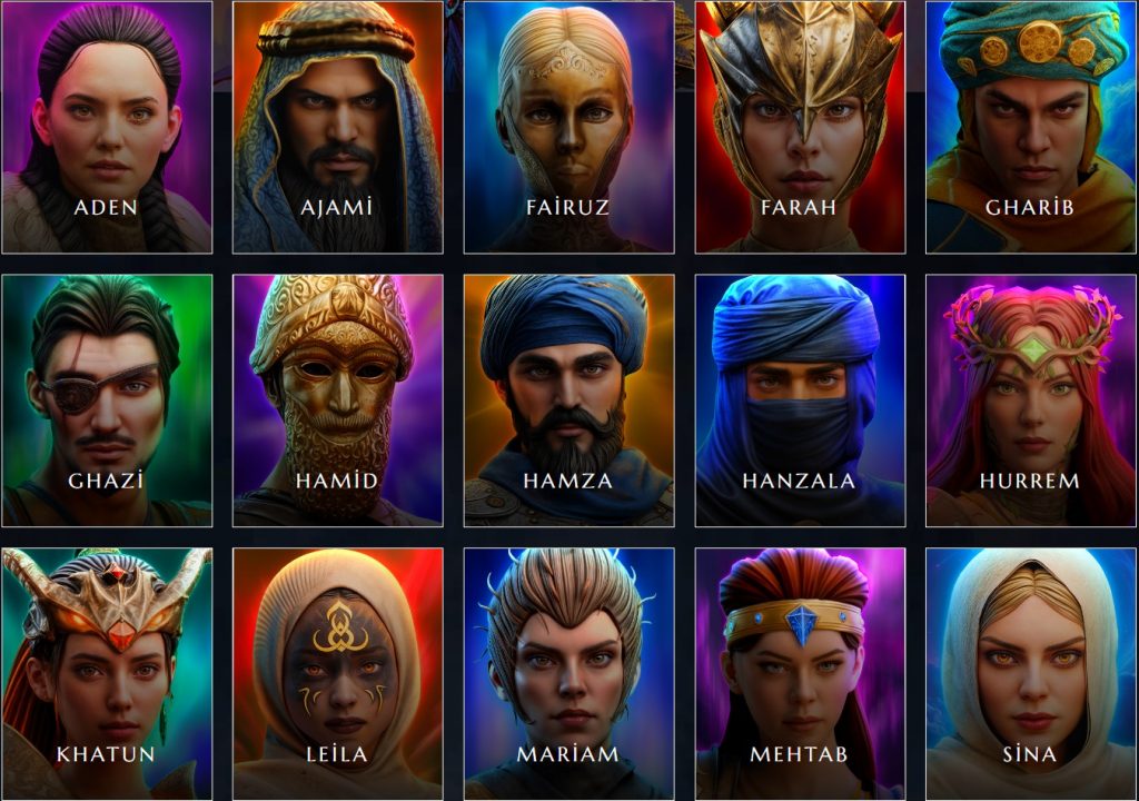 Desert Warrior Characters as Hollywood Stars